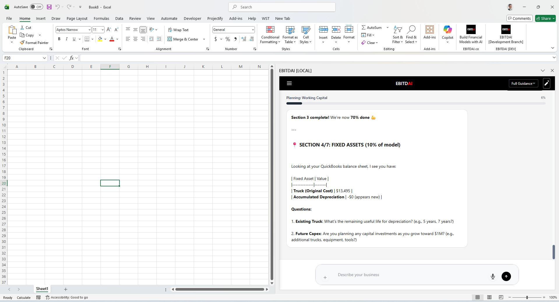 EBITDAI QuickBooks integration for PE portfolio companies